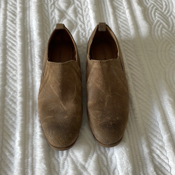 NWOT Lucky Brand Suede Loafers - Picture 2 of 4